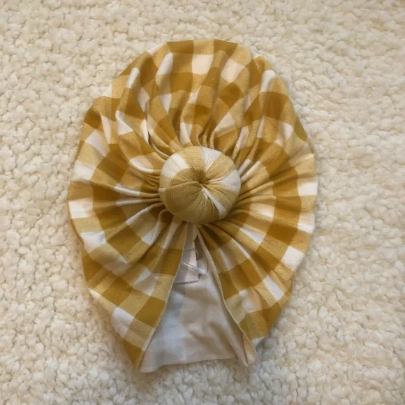 NWT | Angel Dear | Gingham Knot Turban - Picture 1 of 8